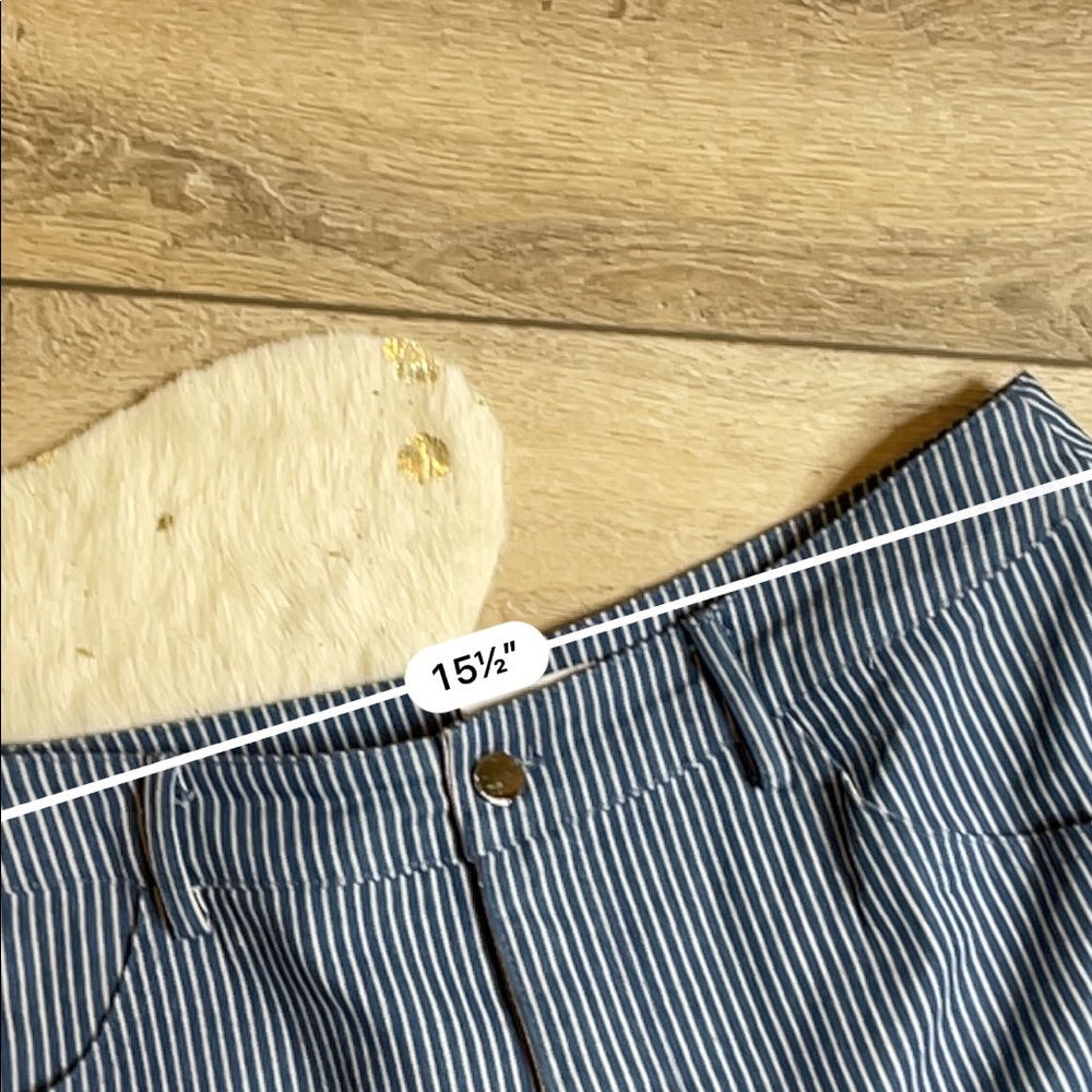 Superdown striped blue white mom shorts - Picture 4 of 4